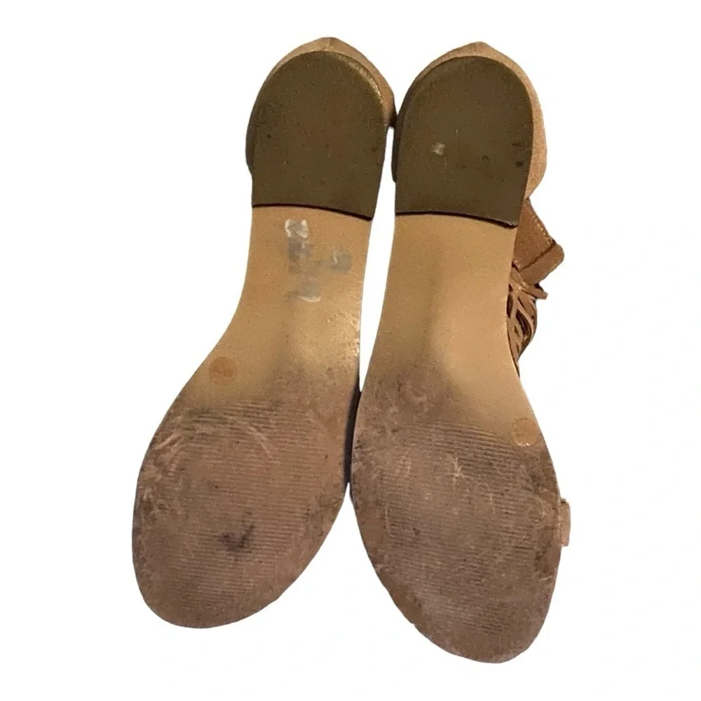 Sole Society Koa Leather fringe Sandals‎ ~ 9